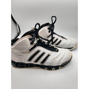 Adidas Mens Team Signature Basketball Sneakers Size 8 White & Black